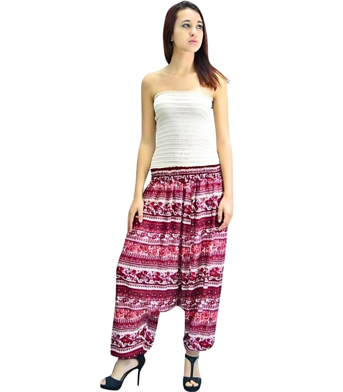 PANT05L-Modelo Pantalón bombacho corte herradura - Imagen 1