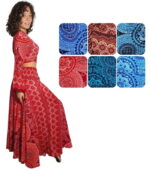 Pantalón tipo falda con cintura nido de abeja - Imagen 4