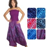 Pantalón campana largo 3/4 con cintura de nido de abeja - PANT09-E3, ½ Paquetes