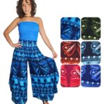 Pantalón campana largo 3/4 con cintura de nido de abeja - PANT09-E4, ½ Paquetes