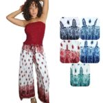 Pantalón largo de capas de atar en cintura - PANT11-E2, ½ Paquetes