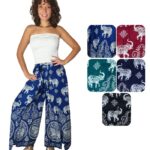 Pantalón largo de capas de atar en cintura - PANT11-E7, ½ Paquetes