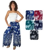 Pantalón largo de capas de atar en cintura - Imagen 3