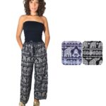 Pantalón corte recto con elástico en la cintura - PANT12-E1, ½ Paquetes