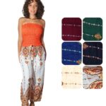 Pantalón corte recto con elástico en la cintura - PANT12-E4, ½ Paquetes