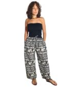 Pantalón corte recto con elástico en la cintura - Imagen 2