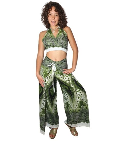 Top de atar en cuello y espalda