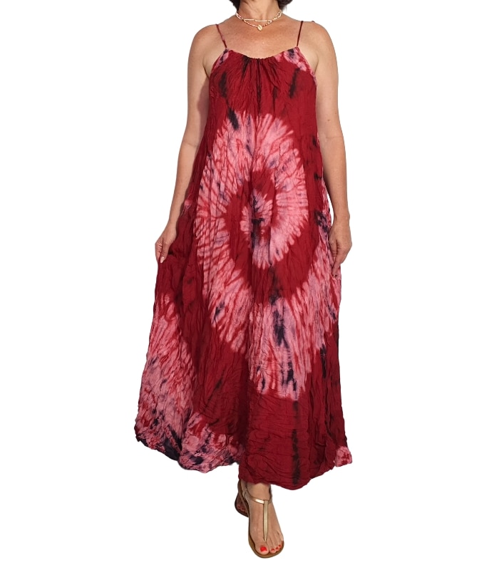 VAT210-6 Vestido de tirantes Tie Dye - Imagen 1