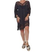 Vestido Crochet Mangas 3/4 - Imagen 3