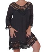 Vestido Crochet Mangas 3/4 - Imagen 2
