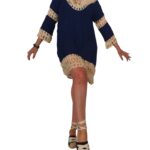 Vestido crochet bicolor - VC01B-C2