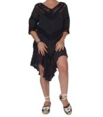 Vestido crochet 3/4 volantes - Imagen 2