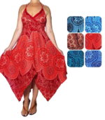 Vestido de copas y acabados en picos - Imagen 3