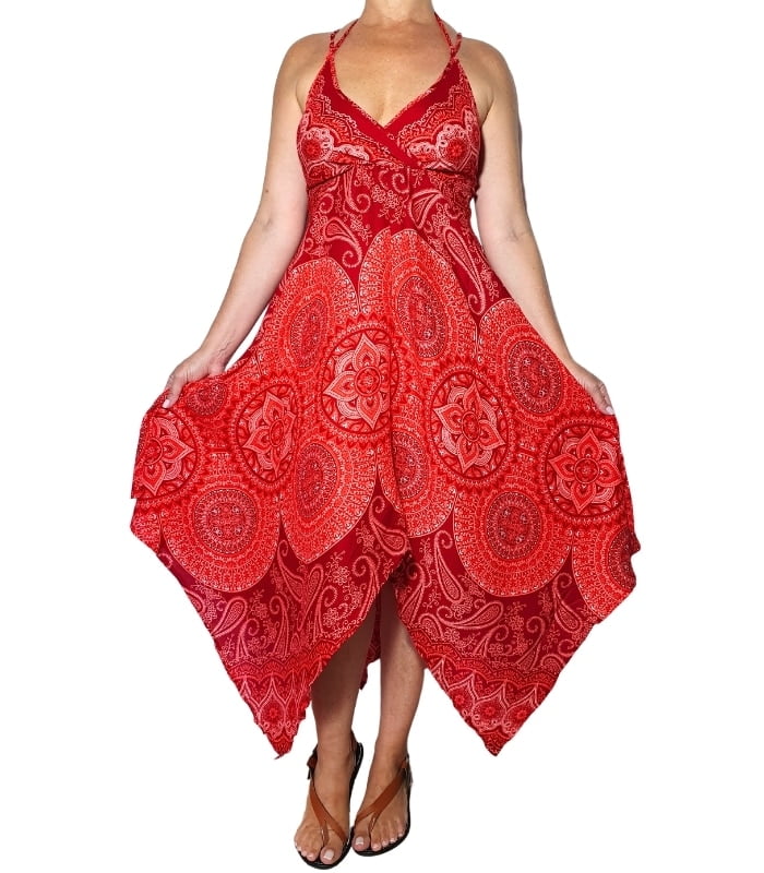 VE01-Modelo Vestido de copas y acabados en picos - Imagen 1