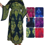 Vestido largo con manga murciélago - VEL02-E1, ½ Paquetes