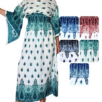 Vestido largo con manga murciélago - VEL02-E2, ½ Paquetes