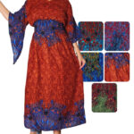 Vestido largo con manga murciélago - VEL02-E4, ½ Paquetes