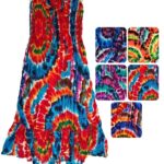 Vestidos plisados para niña - VNC01-E5, ½ Paquetes