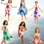 Vestidos plisados para niña - VNC01-E2, ½ Paquetes