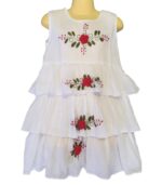 Vestido de niña bordado sin mangas