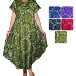 Vestido pico con mangas - VPV02-E07, ½ Paquetes