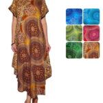 Vestido pico con mangas - VPV02-E08, ½ Paquetes