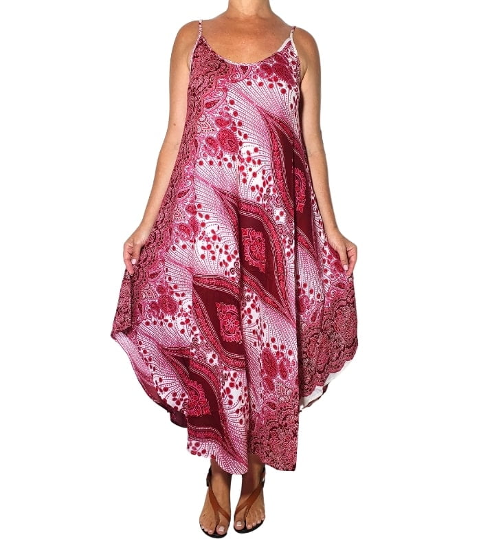 VPV03-Modelo Vestido pico veteado con tirantes - Imagen 1