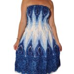 Vestido de rayón sin volantes