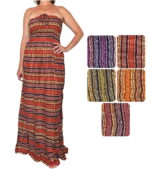 Vestido de rayón volantes largo 50 - Imagen 4