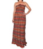 Vestido de rayón volantes largo 50 - Imagen 2