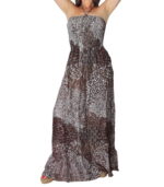 Vestido de rayón volantes largo 50