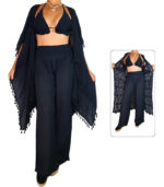 Pantalón con encaje lateral