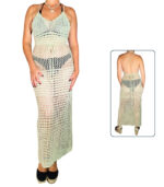 Vestido crochet largo atar a la espalda - Imagen 2