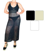 Vestido crochet largo atar a la espalda - Imagen 3