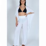 Cárdigan con flecos - Blanco