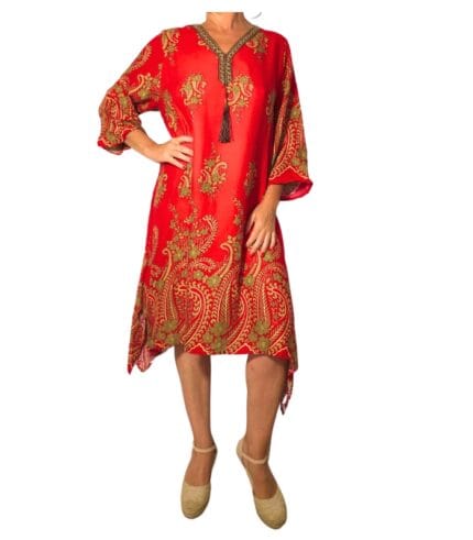 Caftán corto estilo La India